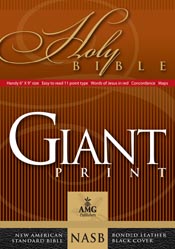 Imagen del vendedor de Giant Print Handy-Size Reference Bible: NASB 1977 Edition (AMG Giant Print Handy-Size Bibles) a la venta por ChristianBookbag / Beans Books, Inc.