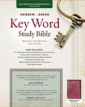 Bild des Verkufers fr The Hebrew-Greek Key Word Study Bible: NASB-77 Edition, Burgundy Bonded (Key Word Study Bibles) zum Verkauf von ChristianBookbag / Beans Books, Inc.