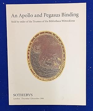 An Apollo and Pegasus Binding Sold by order of the Trustees of the Bibliotheca Wittockiana. [ Sot...