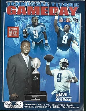 Imagen del vendedor de NFL: Gameday Tennessee Titans Vs Indianapolis Colts, September 19, 2004 a la venta por Warren Hahn