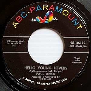 Immagine del venditore per Hello Young Lovers / I Love You In The Same Old Way [7" 45 rpm Single] venduto da Kayleighbug Books, IOBA
