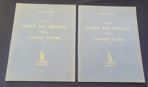 Bild des Verkufers fr Les pairs de France sous l'Ancien rgime - Fascicule 1 & 2 zum Verkauf von L'ENCRIVORE (SLAM-ILAB)