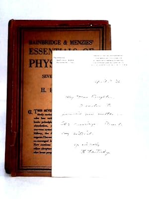Image du vendeur pour Bainbridge & Menzies' Essentials of Physiology mis en vente par World of Rare Books