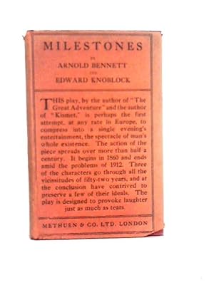Immagine del venditore per Milestones: a Play in Three Acts venduto da World of Rare Books