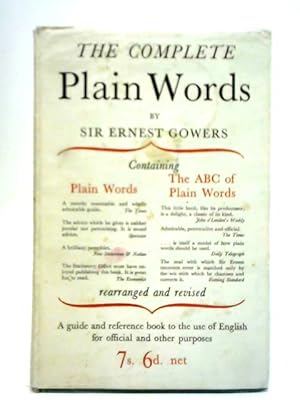 Seller image for The Complete Plain Words for sale by World of Rare Books