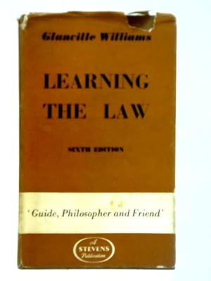 Imagen del vendedor de Learning the Law a la venta por World of Rare Books