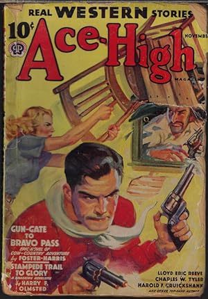 Imagen del vendedor de ACE-HIGH WESTERN Stories: November, Nov. 1938 a la venta por Books from the Crypt