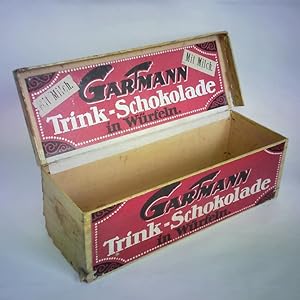Bild des Verkufers fr Original-Karton: Gartmann Trink-Schokolade in Wrfeln zum Verkauf von Celler Versandantiquariat