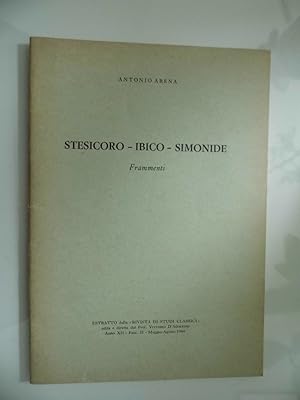 STESICORO - IBICO - SIMONIDE Frammenti