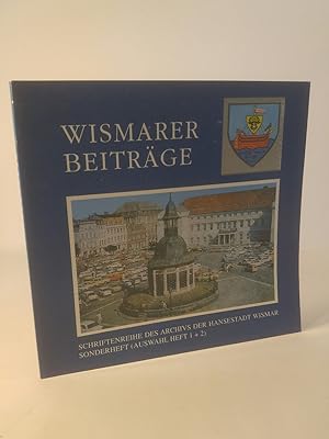 Imagen del vendedor de Wismarer Beitrge. Schriftenreihe des Archivs der Hansestadt Wismar. Sonderheft (Auswahl Heft 1 + 2) a la venta por ANTIQUARIAT Franke BRUDDENBOOKS