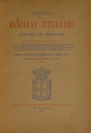 Seller image for RESENHA DAS FAMILIAS TITULARES E GRANDES DE PORTUGAL. [1. EDIO] for sale by Livraria Castro e Silva
