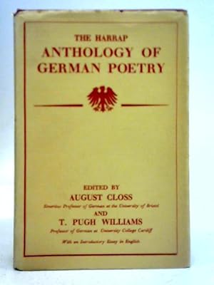 Seller image for The Harrap Anthology of German Poetry for sale by World of Rare Books