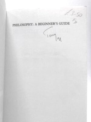 Bild des Verkufers fr Philosophy A Beginner's Guide zum Verkauf von World of Rare Books