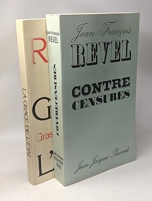Seller image for La grce de l'Etat + Contre censures --- 2 livres for sale by crealivres