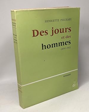 Bild des Verkufers fr Des jours et des hommes (1890-1961) zum Verkauf von crealivres