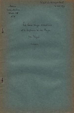 Imagen del vendedor de La Croix-Rouge Maritime et la Conference de La Haye. Seiten 447-461 aus : Le Correspondent, Mai 1899. a la venta por Antiquariat Heinz Tessin