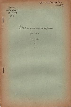 Bild des Verkufers fr L`Etat de Notre Marine de Guerre. Seiten 26-50 aus : La Revue de Paris, 1.Mai 1897. zum Verkauf von Antiquariat Heinz Tessin