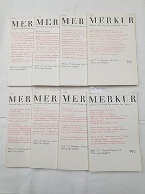 Seller image for (1981) Merkur : Deutsche Zeitschrift fr europisches Denken : Jhg. 1981 : Heft 1-8 : for sale by Versand-Antiquariat Konrad von Agris e.K.