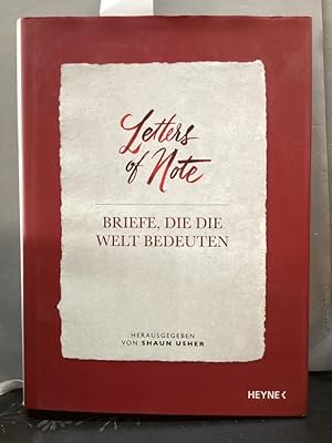 Seller image for Letters of Note : Briefe, die die Welt bedeuten. for sale by Kepler-Buchversand Huong Bach