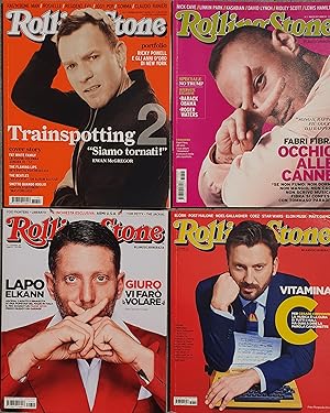 Bild des Verkufers fr Quattro riviste Rolling Stone Italia 2017 zum Verkauf von Studio bibliografico De Carlo
