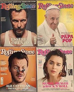 Bild des Verkufers fr Quattro riviste Rolling Stone Italia 2015/ 2017 zum Verkauf von Studio bibliografico De Carlo