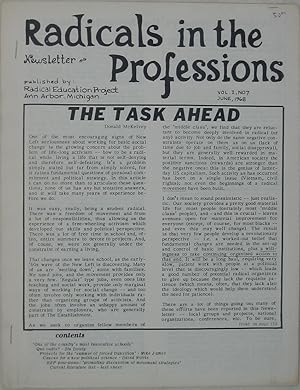 Bild des Verkufers fr Radicals in the Professions Newsletter: Vol. I, No. 7, June 1968 zum Verkauf von Powell's Bookstores Chicago, ABAA