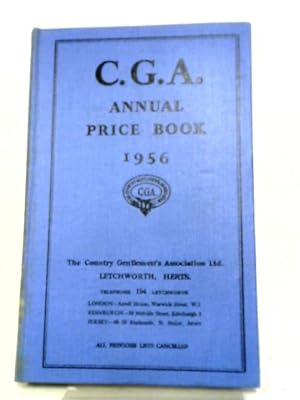 Seller image for C.G.A. Annual Price Book 1956 for sale by World of Rare Books