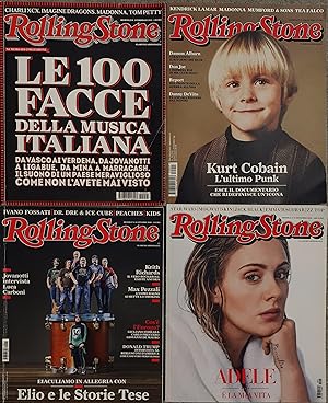 Bild des Verkufers fr Quattro riviste Rolling Stone Italia 2015 zum Verkauf von Studio bibliografico De Carlo