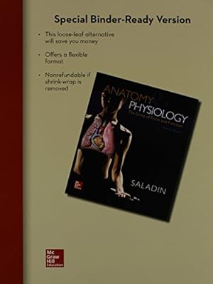 Seller image for Loose Leaf Version for Anatomy and Physiology: A Unity of Form and Function for sale by Reliant Bookstore