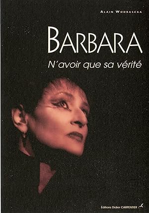 "BARBARA / N'avoir que sa vérité de Alain WODRASCKA" Carte postale promo originale Éditions Didie...