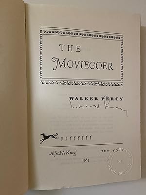 Seller image for The Moviegoer (Signed Copy) (Movie-goer) for sale by M.S.  Books