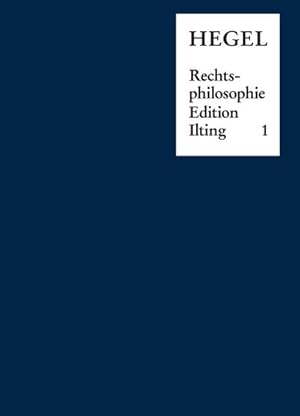 Seller image for Georg Wilhelm Friedrich Hegel: Vorlesungen ber Rechtsphilosophie (18181831) for sale by BuchWeltWeit Ludwig Meier e.K.