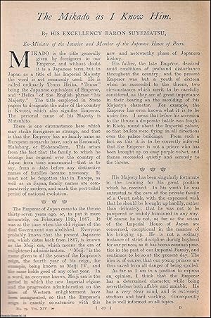 Seller image for The Mikado as I know him : the Emperor of Japan. An uncommon original article from the Harmsworth London Magazine, 1905. for sale by Cosmo Books