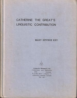 Bild des Verkufers fr Catherine the Great's Linguistic Contribution zum Verkauf von Kenneth Mallory Bookseller ABAA