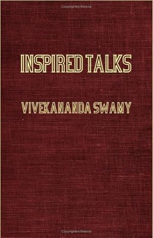Seller image for Inspired Talks by Swami Vivekananda [Soft Cover ] for sale by booksXpress