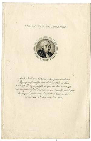 Immagine del venditore per Antique Print-ISAAC VAN GOUDOEVER-COLONEL-PORTRAIT-Wijsman-c. 1800 venduto da Pictura Prints, Art & Books