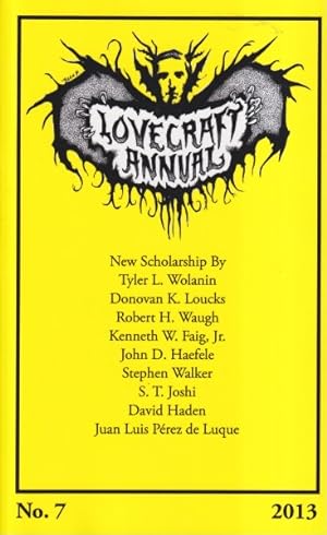 Seller image for Lovecraft Annual No. 7: New Scholarship on H.P. Lovecraft for sale by Ziesings