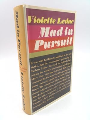 Bild des Verkufers fr MAD In PURSUIT. Translated from the French by Derek Coltman. zum Verkauf von ThriftBooksVintage