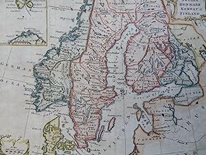 Scandinavia Denmark Sweden Norway Finland Baltic 1771 Jefferys hand color map