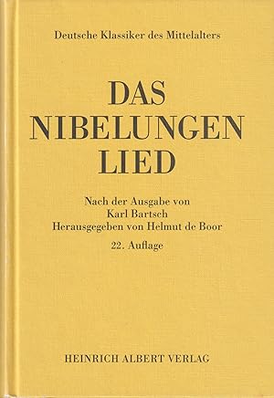 Bild des Verkufers fr Das Nibelungenlied zum Verkauf von Leipziger Antiquariat