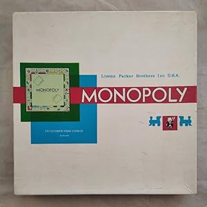 PARKER: Monopoly (alte Version, quadratischer Karton, mit Holzspielsteinen)[Gesellschaftsspiel]. ...