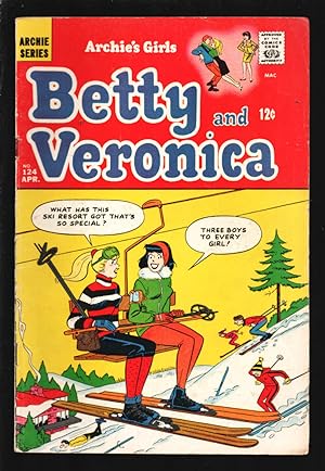 Imagen del vendedor de Archie's Girls Betty and Veronica #124 1968-snow ski cover-VG a la venta por DTA Collectibles