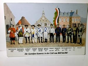 Militaria. Die Garnison Kamenz in der Zeit von 1682 bis 1918. Alte Ansichtskarte / Postkarte farb...