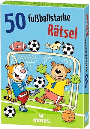 moses. 9846 50 fußballstarke Rätsel, lustiges Rätselspiel rund, Rätselspaß für kleine Fußballfreu...
