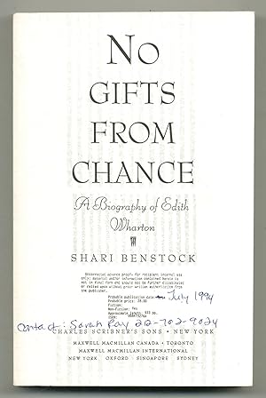 Seller image for No Gifts from Chance: A Biography of Edith Wharton for sale by Between the Covers-Rare Books, Inc. ABAA