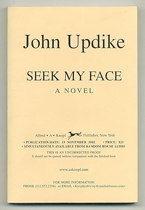 Bild des Verkufers fr Seek My Face zum Verkauf von Between the Covers-Rare Books, Inc. ABAA