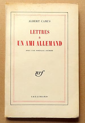 Image du vendeur pour Lettres  un ami allemand. Avec une prface indite. mis en vente par La Bergerie