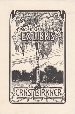 Bild des Verkufers fr Ex Libris Ernst Birkner. Birke. zum Verkauf von Antiquariat  Braun