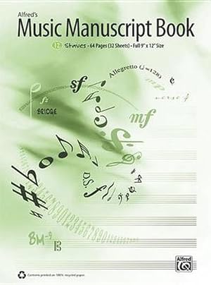 Bild des Verkufers fr Alfred's Music Manuscript Book: 12 Staves (Paperback) zum Verkauf von Grand Eagle Retail