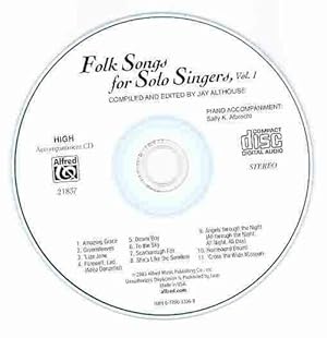 Seller image for Folk Songs for Solo Singers, Vol 1: High Voice (Compact Disc) for sale by Grand Eagle Retail